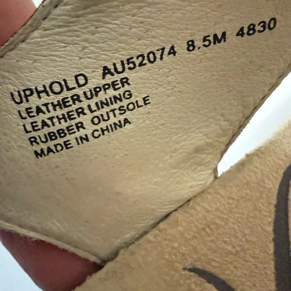 Abeo BIO System Uphold Brown Leather Adjustable Wedge Sandal Shoes SZ 8.5